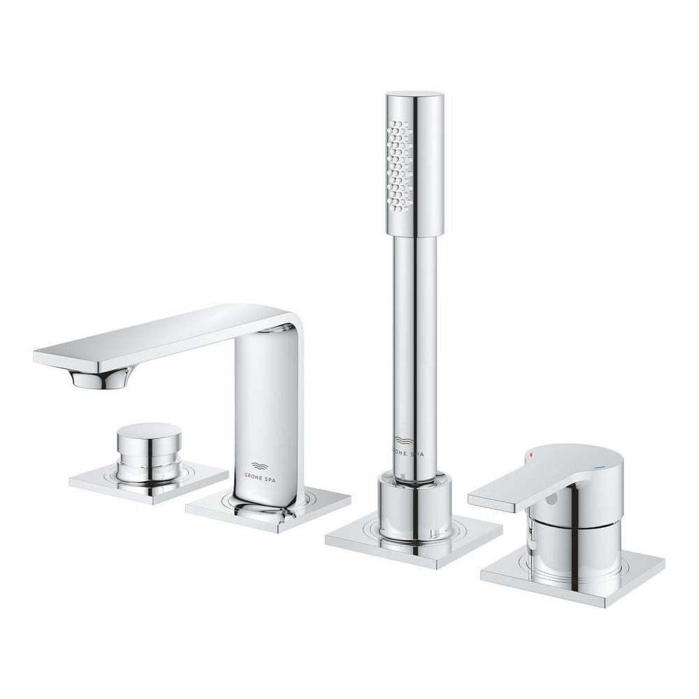 Four-hole single-lever bath combination