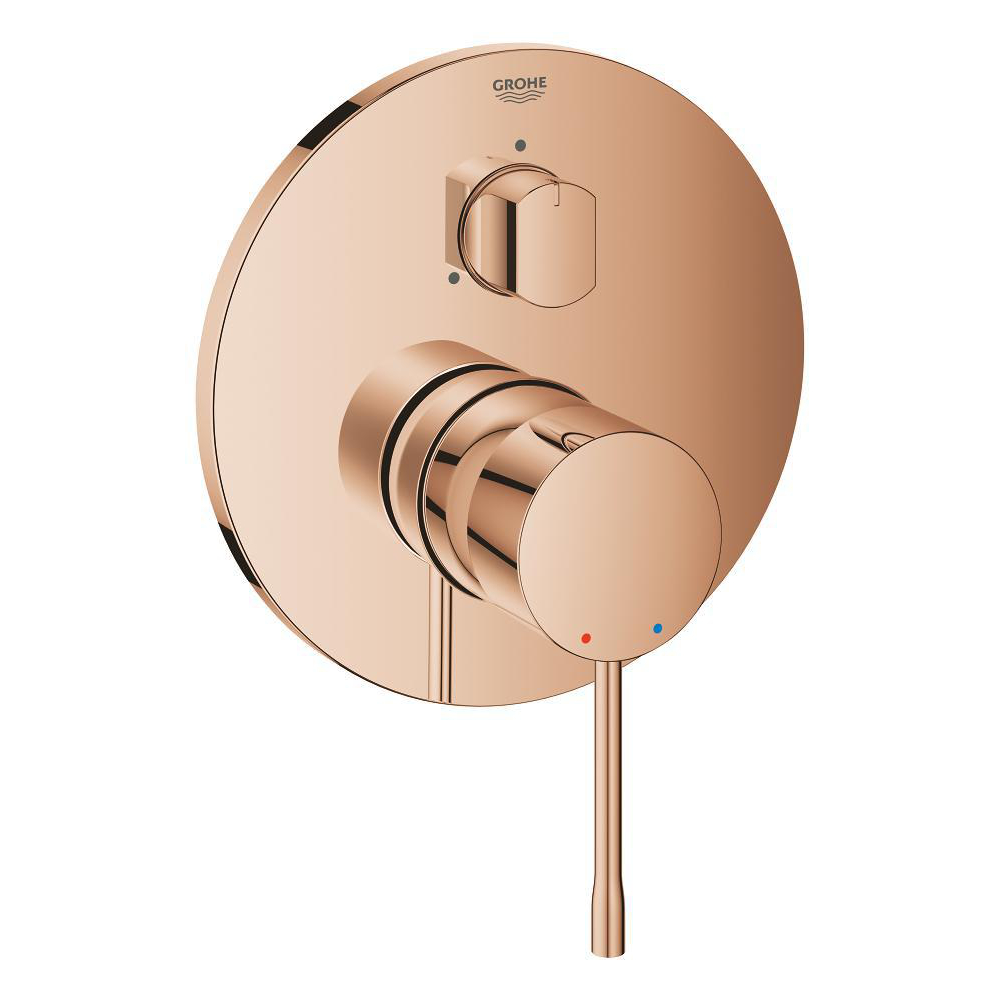 Single-lever mixer with 3-way diverter
