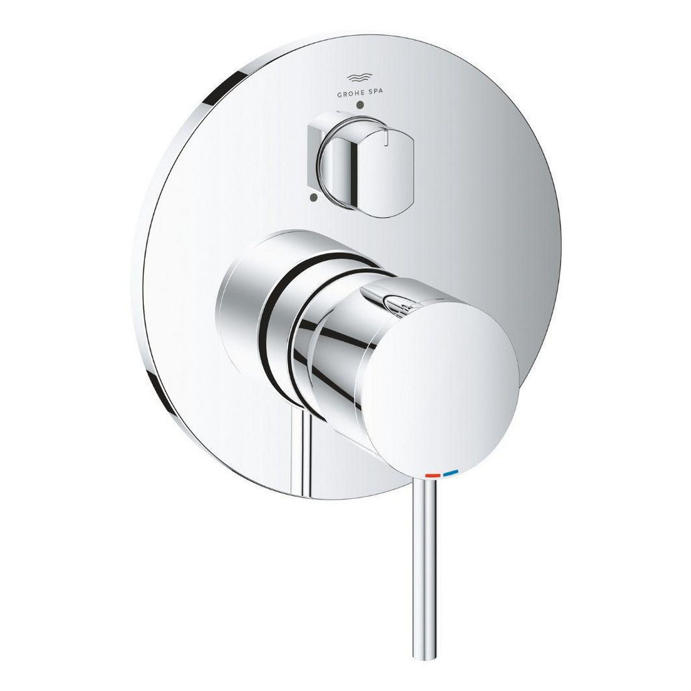 Single-lever mixer with 3-way diverter