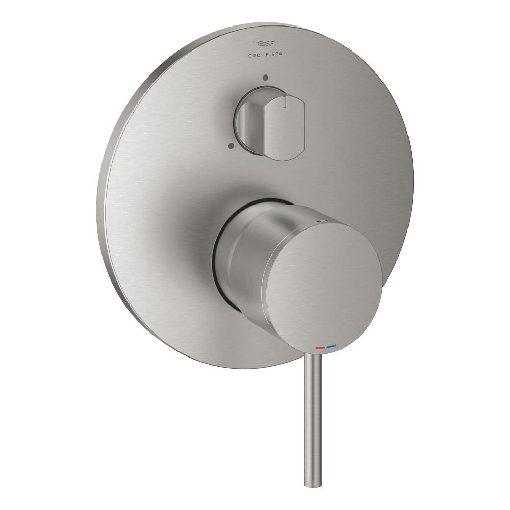 Single-lever mixer with 3-way diverter