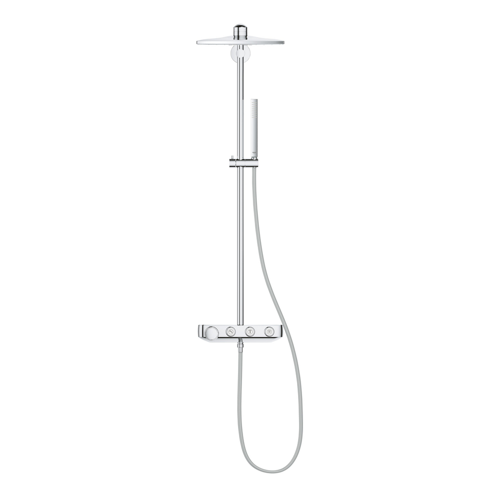 Shower system with thermostat for wall mounting Shower system with thermostat for wall mounting