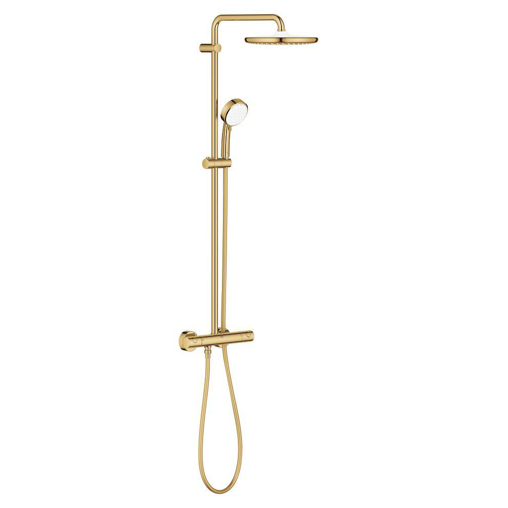 Shower system with thermostat for wall mounting Shower system with thermostat for wall mounting