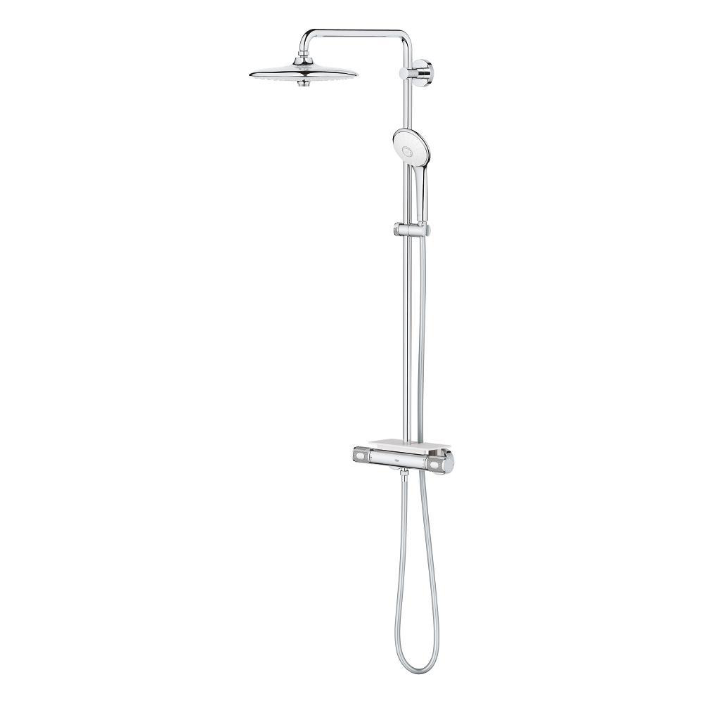 Shower system with thermostatic mixer for wall mounting Shower system with thermostatic mixer for wall mounting