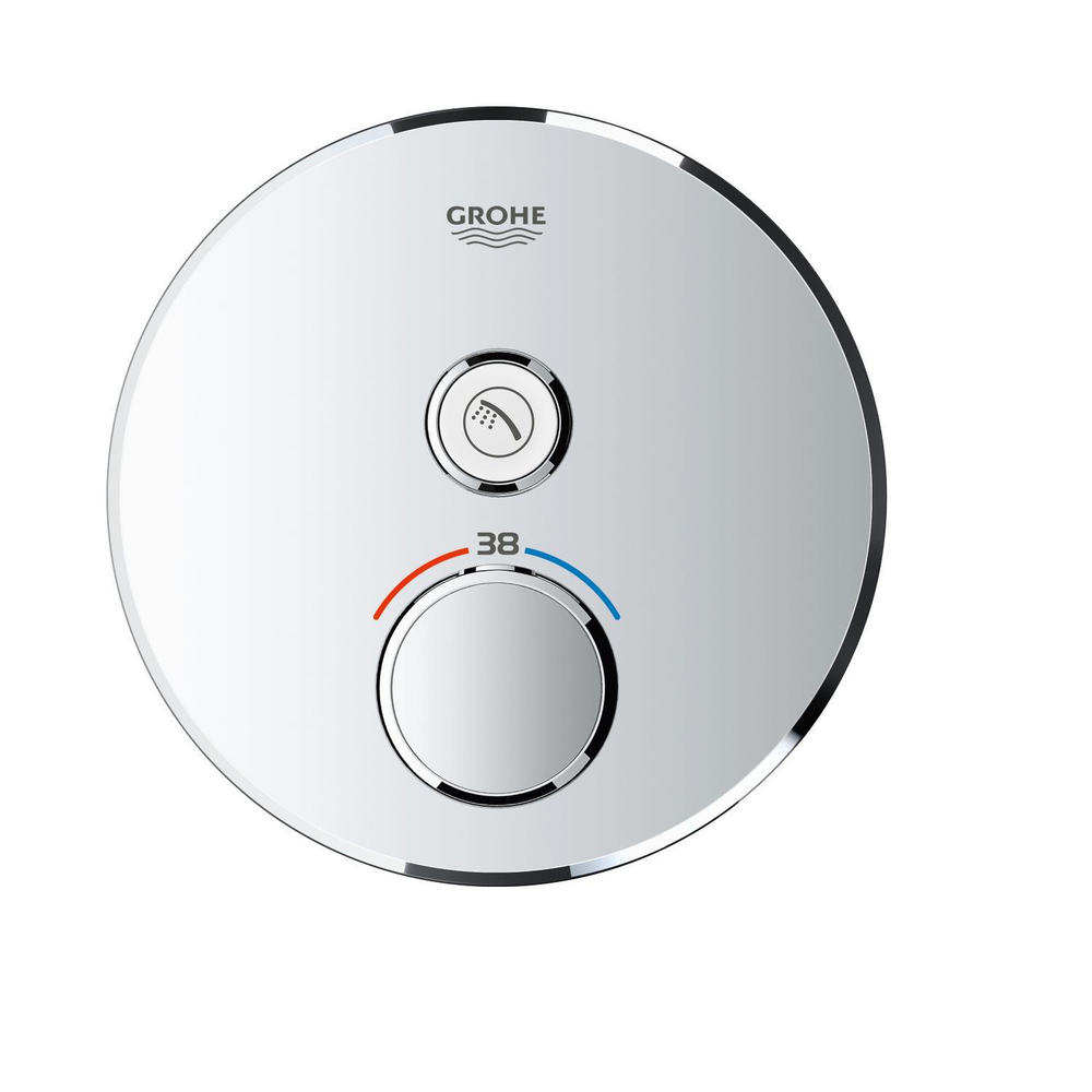 Thermostat for concealed installation with one valve