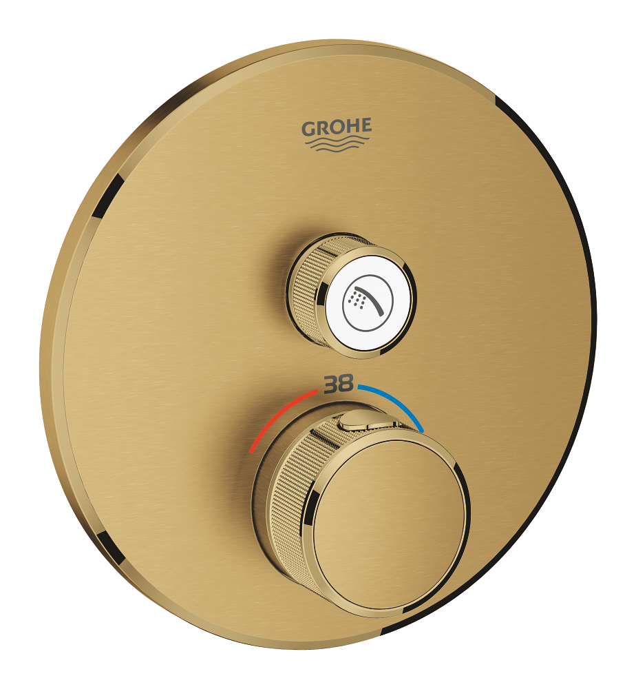 Thermostat for concealed installation with one valve