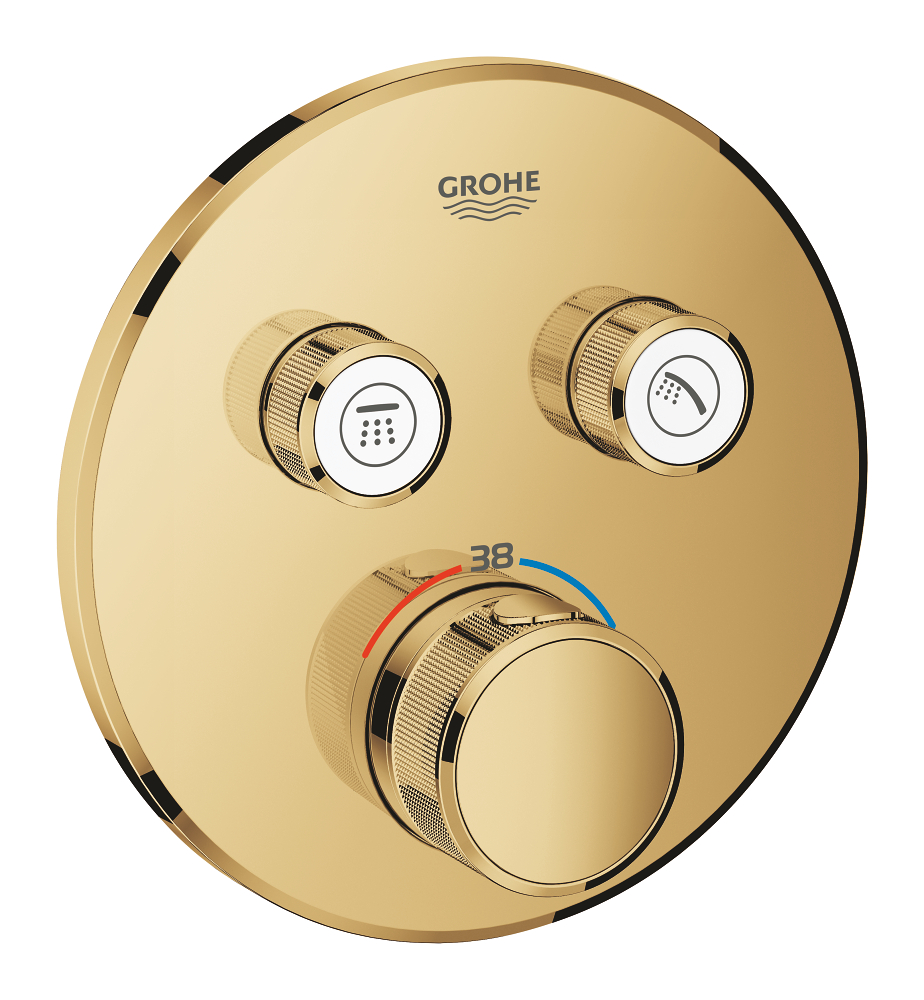 Thermostat for concealed installation with 2 valves Thermostat for concealed installation with 2 valves