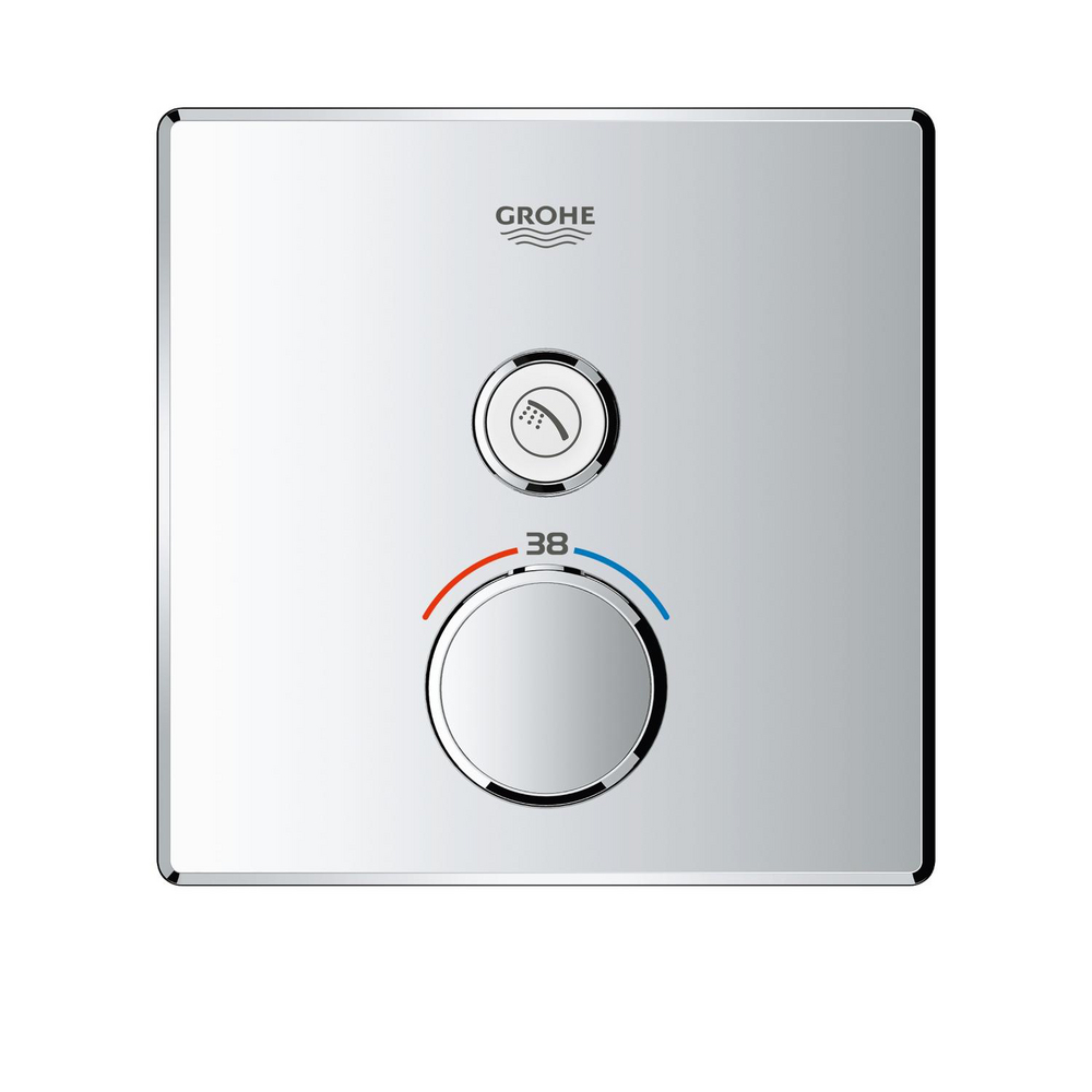 Thermostat for concealed installation with one valve