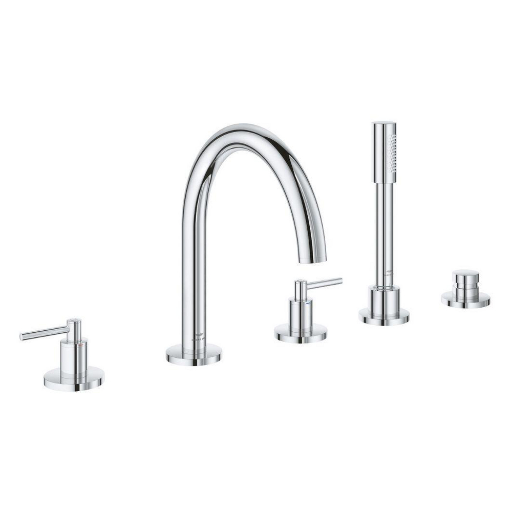 Five-hole bath combination