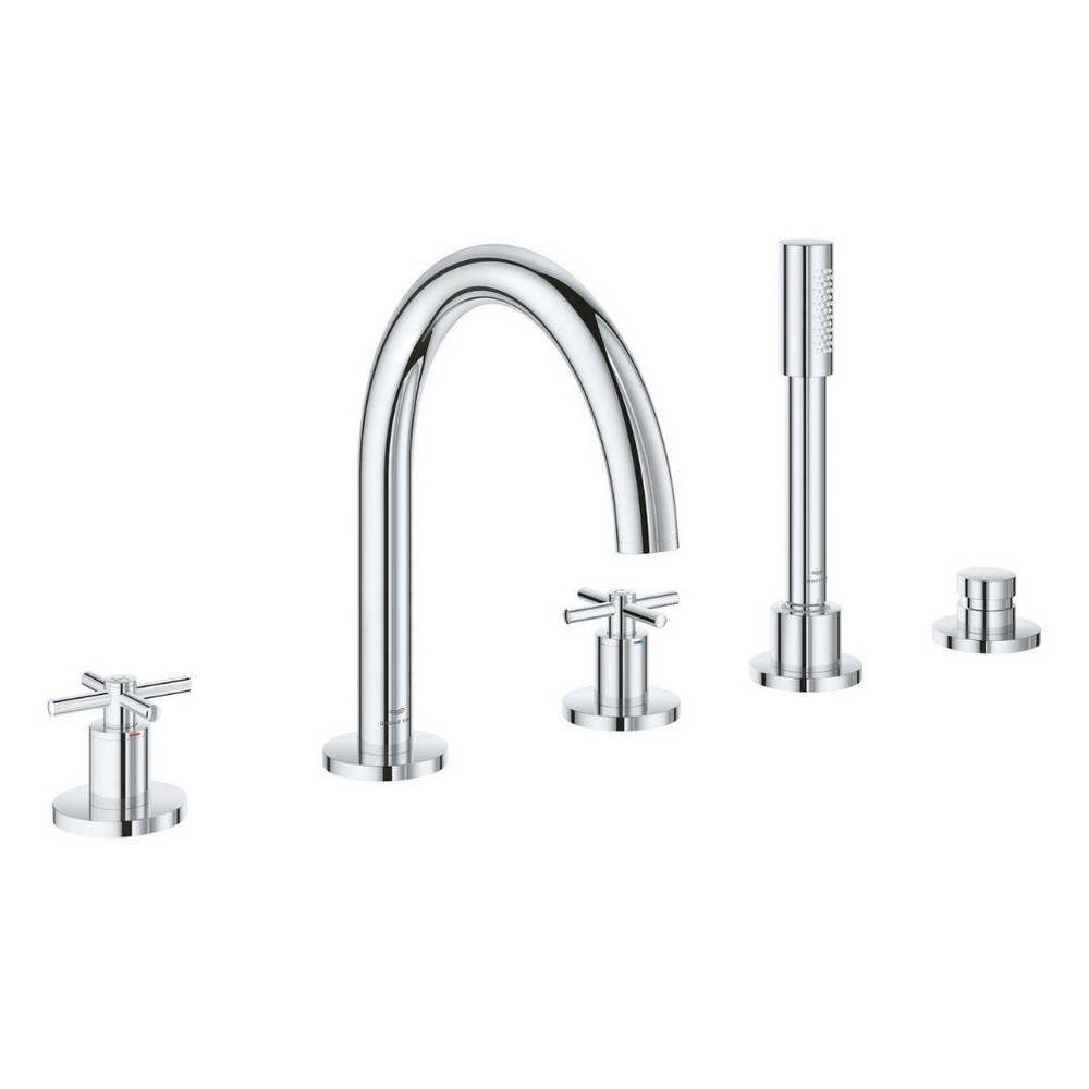 Five-hole bath combination