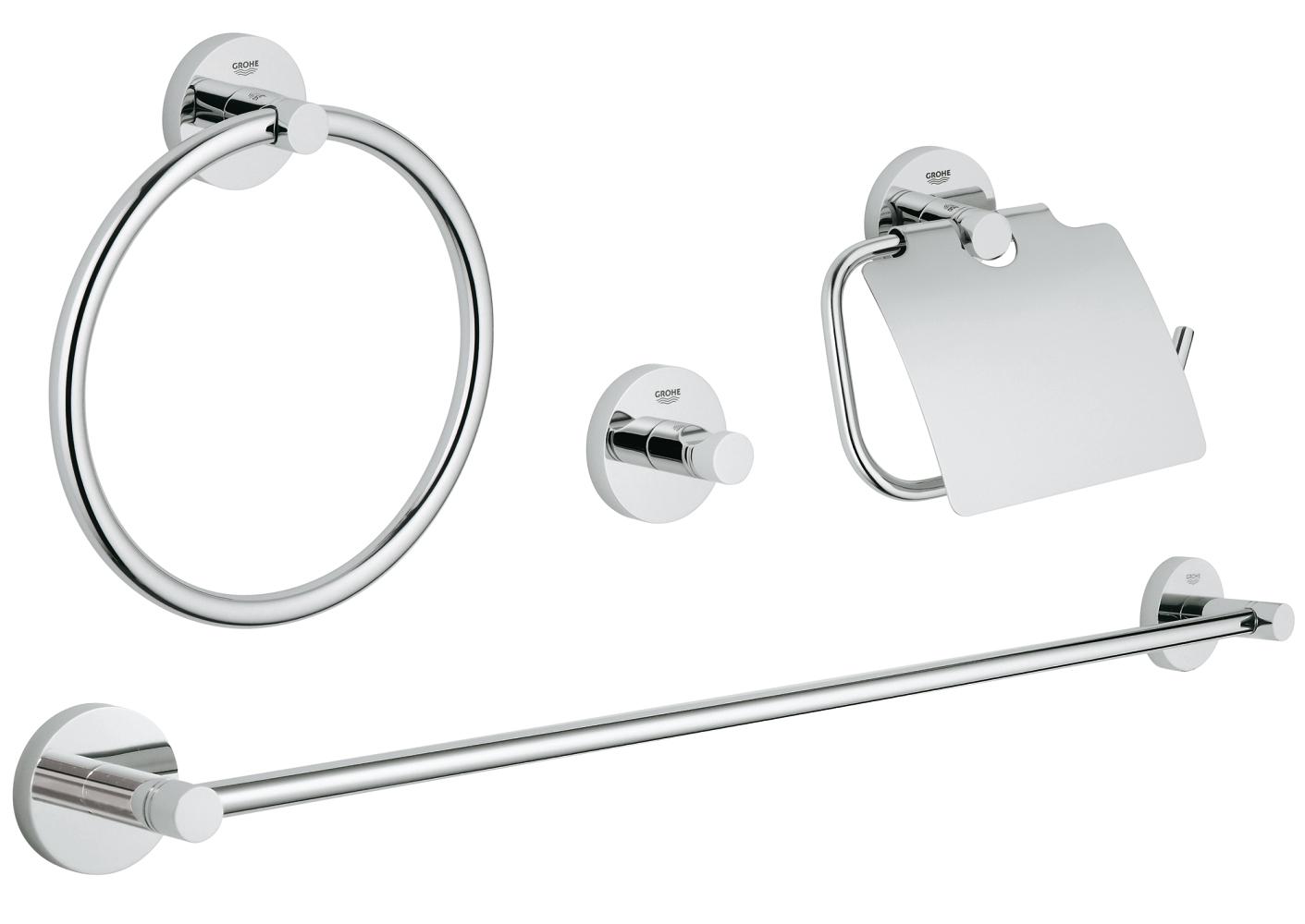 Master bathroom accessories set 4-in-1