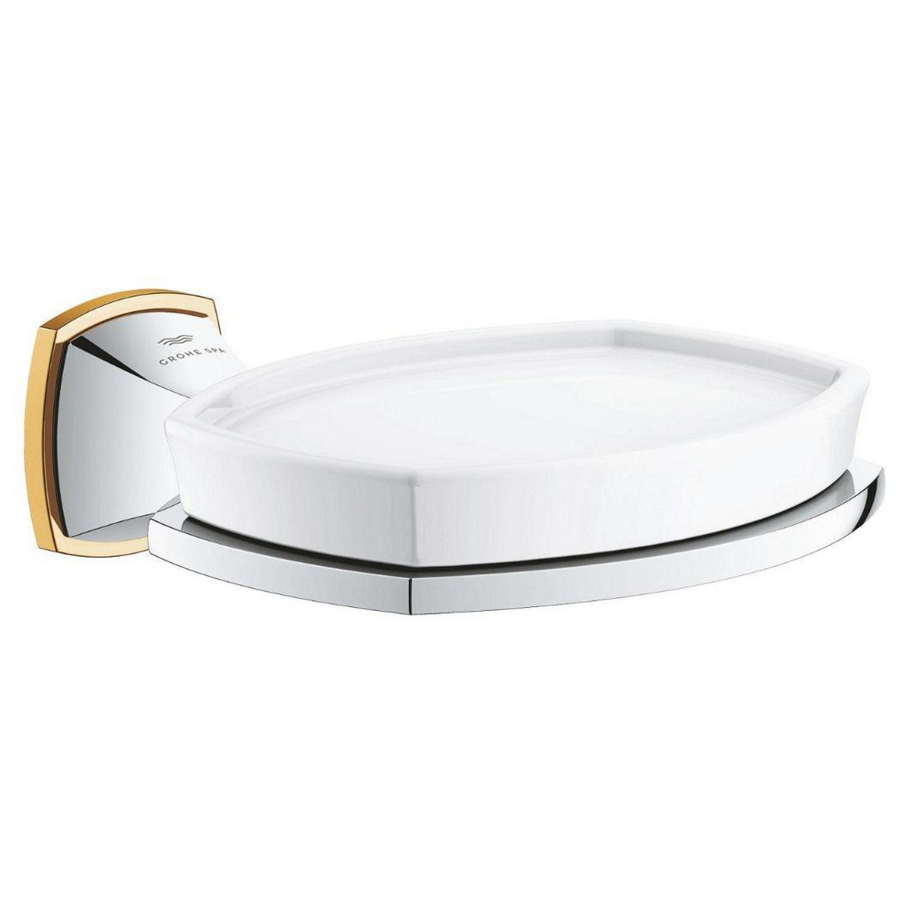 Holder with ceramic soap dish