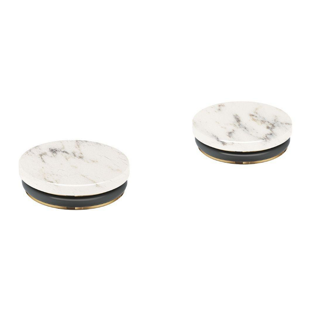 Inlays made from White Attica Caesarstone material