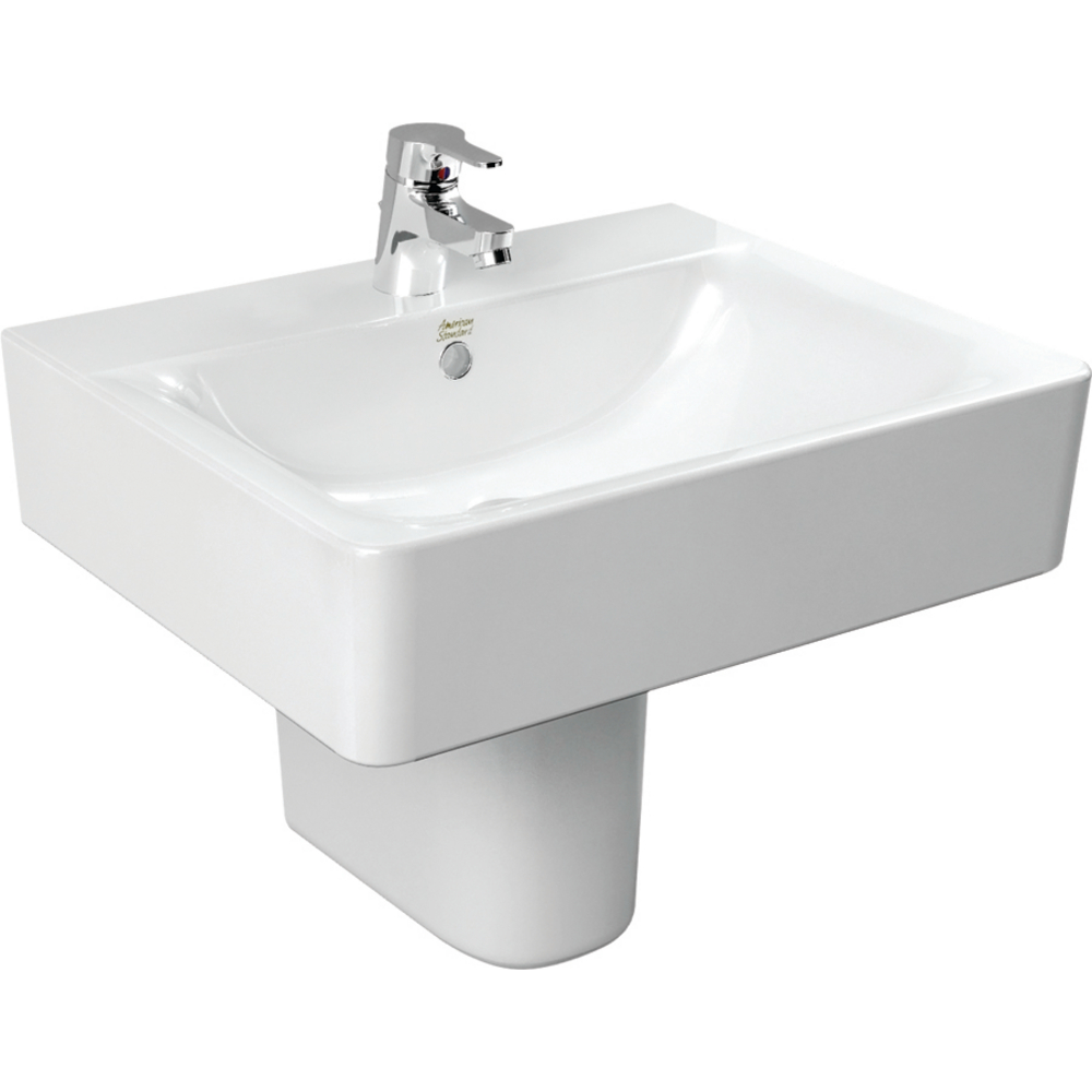 Concept Cube Wall Hung Basin 55cm/Semi Pedestal Wt
