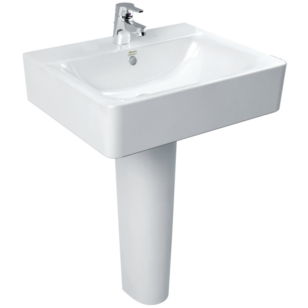 Concept Cube Wall Hung Basin 55cm/Full Ped Wt