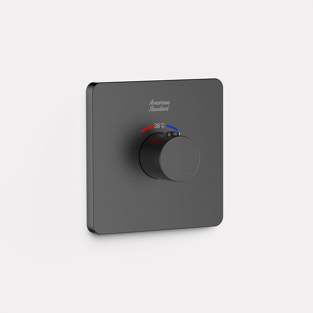 Conceal Thermostatic Mixer with Trim Brushed Hard Graphite