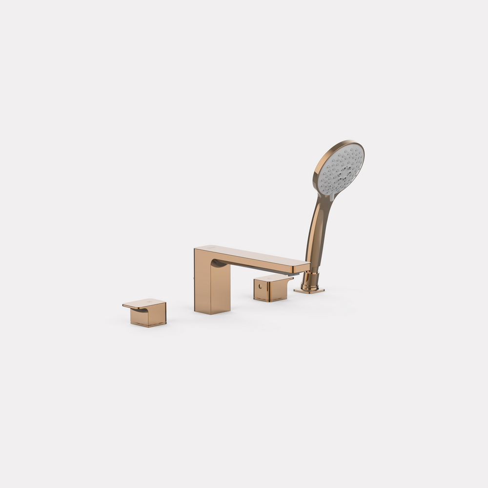 Acacia Evolution deck-mounted B&S basin mixer Warm Sunset